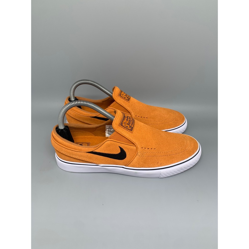 Nike SB Stefan Janoski Slip-On Orange Suede Skate Shoes FN5893-800 Men's‎ Sz 7.5